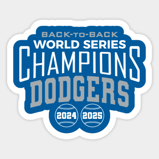 Dodgers 2025 World Series Champions Sticker